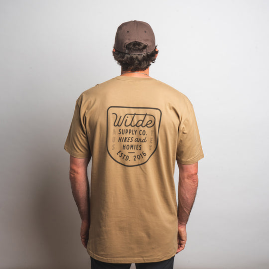 H&amp;H Badge Tee - Khaki