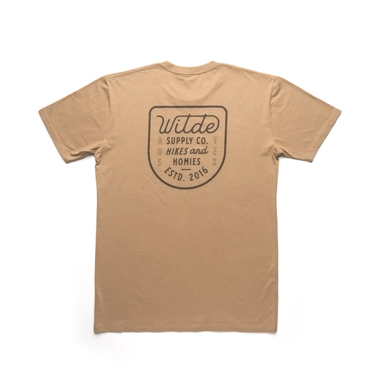 H&amp;H Badge Tee - Khaki