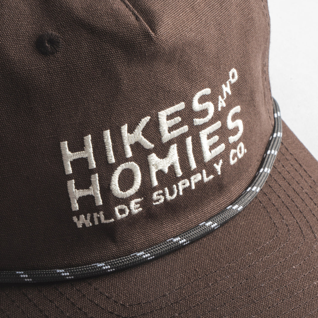 Hikes &amp; Homies Snapback - Faded Black